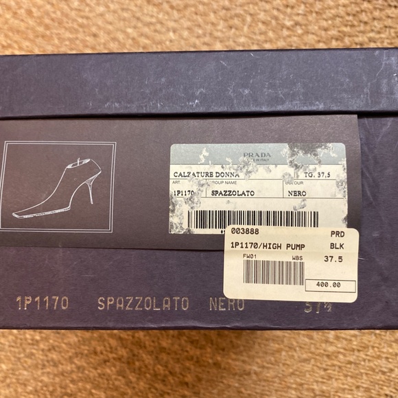 Prada Square Toe Bootie (Semi Vintage)  37.5 - Picture 2 of 6